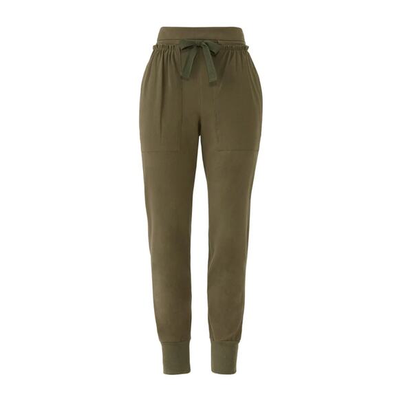Kinly Green High Waisted Joggers - Picture 2 of 9
